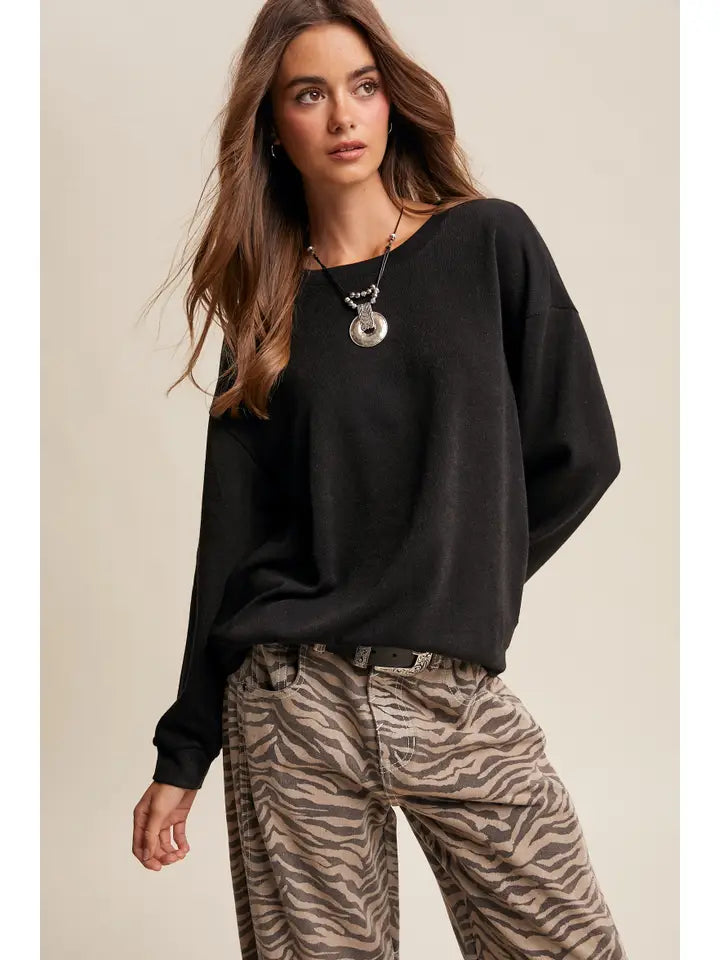 Lucille Brushed Knit Pullover