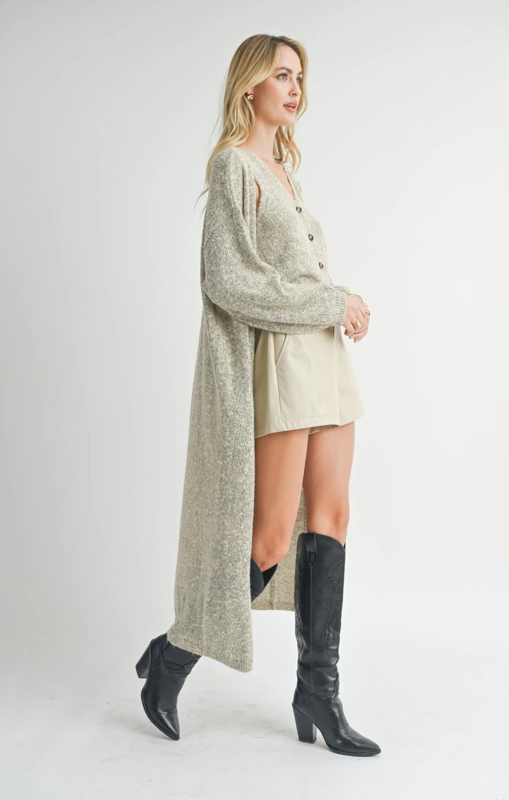 Phoenix Long Open Cardigan