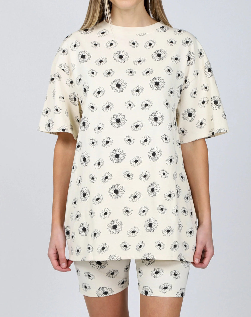 All Over Daisy Print Tee by Brunette The Label
