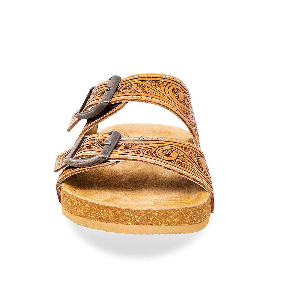 Darla Hand-Tooled Sandals