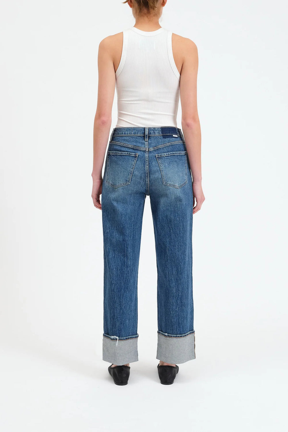 Eastside High Rise Loose Jean with Cuff by DAZE