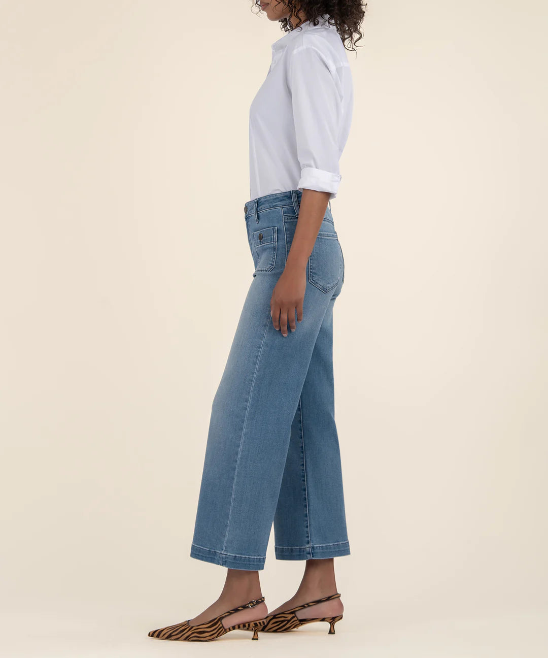 Kut From The Kloth Meg High Rise Wide Leg With Patch Pockets
