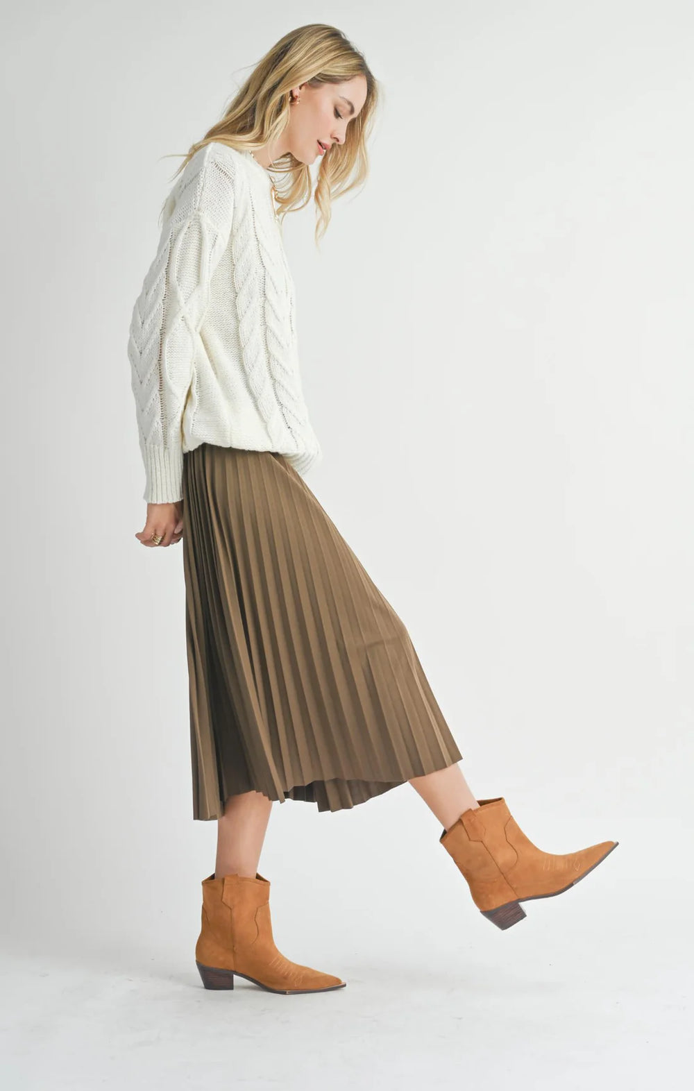 Full of Charm Pleated Skirt