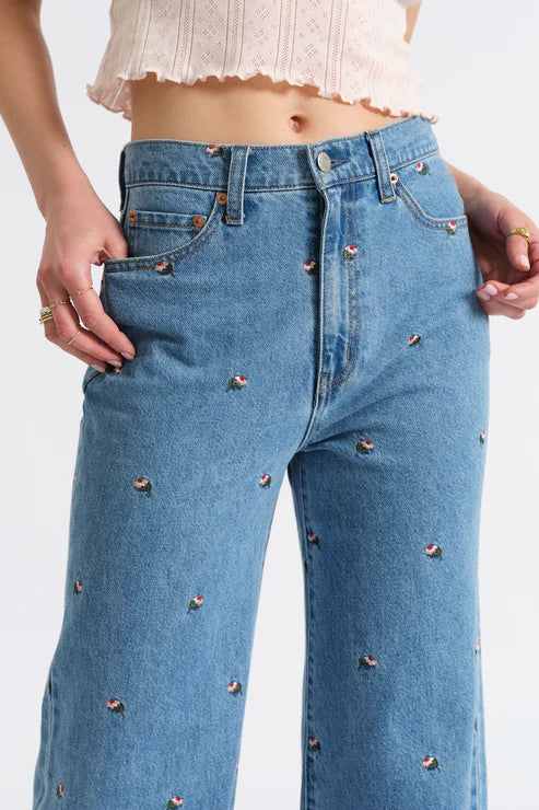 Far Out High Rise Wide Leg Jean by DAZE