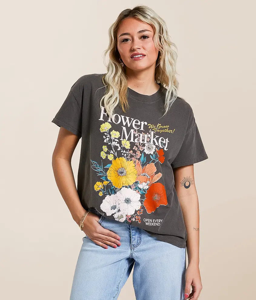 Flower Market Boyfriend Tee