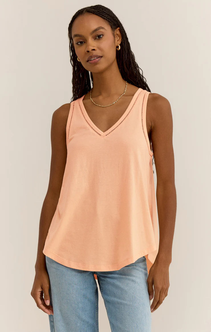 Vagabond Lace Trim Tank Top