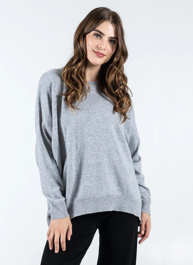 Relaxed Fit Light Weigh Crewneck Sweater by C'est Moi