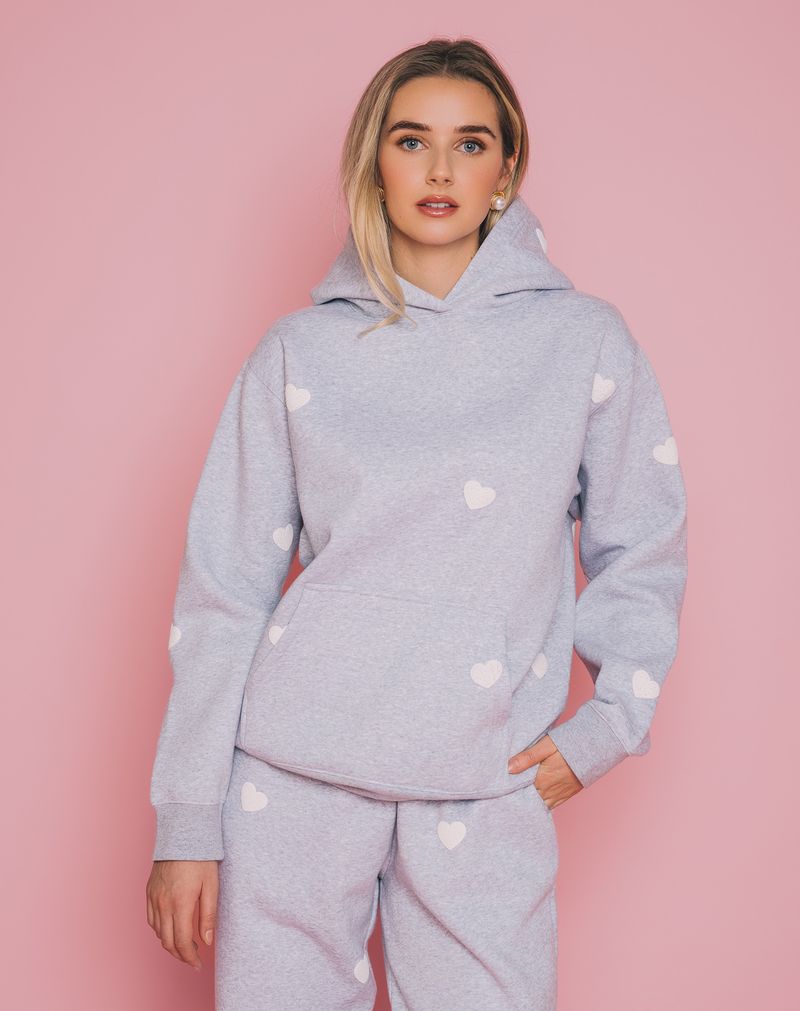 Brunette the Label All Over Heart Core Hoodie