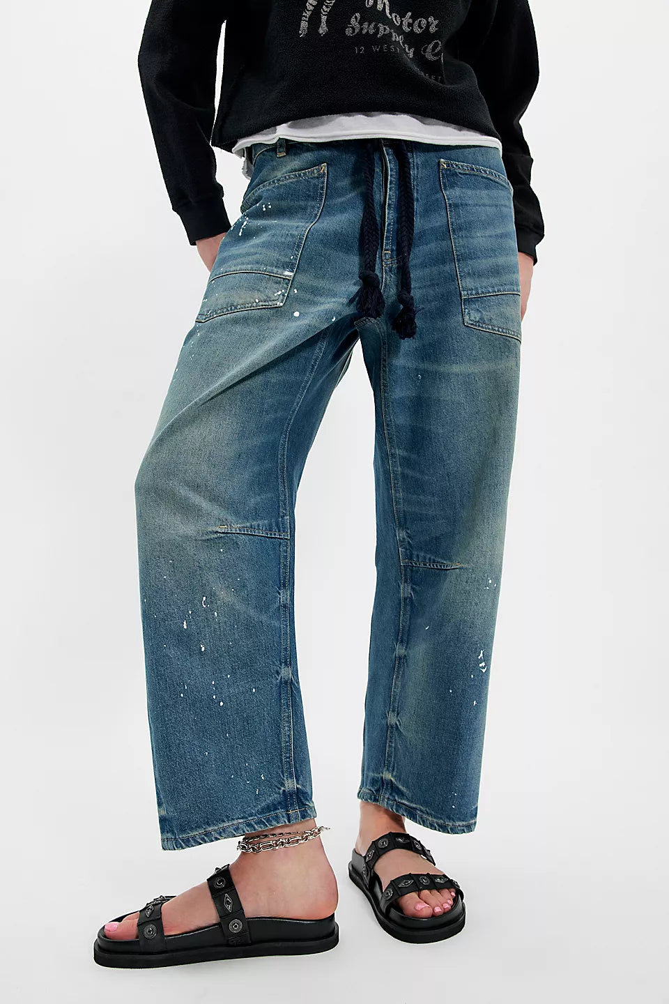 Findings Footbed Leather Sandal