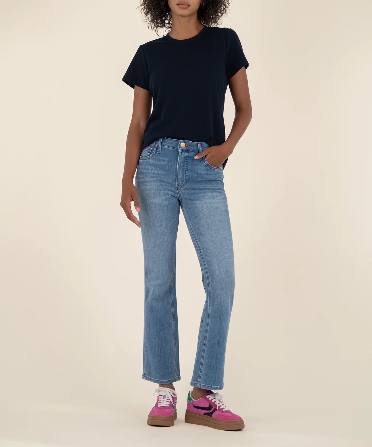 Kut From the Kloth Kelsey High Rise Fab Ab Ankle Flare