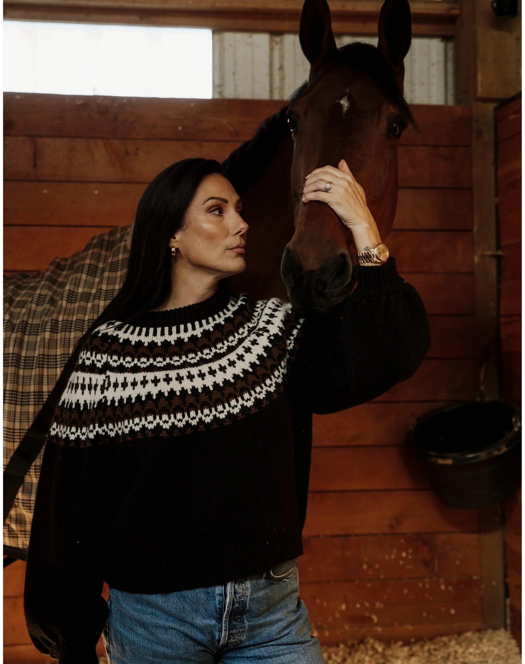 New Fairisle Knit Sweater by Brunette the Label