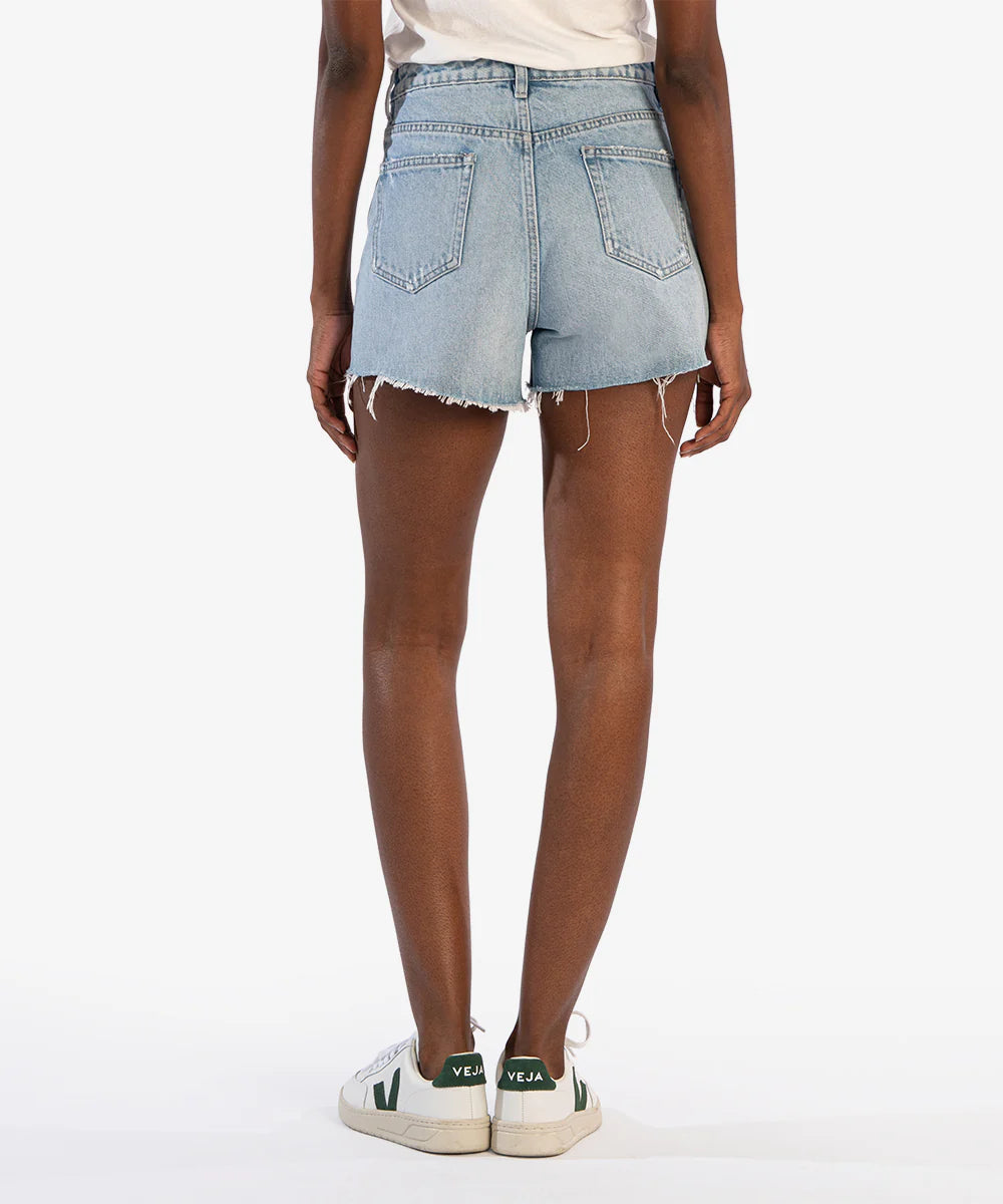 Kut From The Kloth Jane High Rise Short with Raw Hem