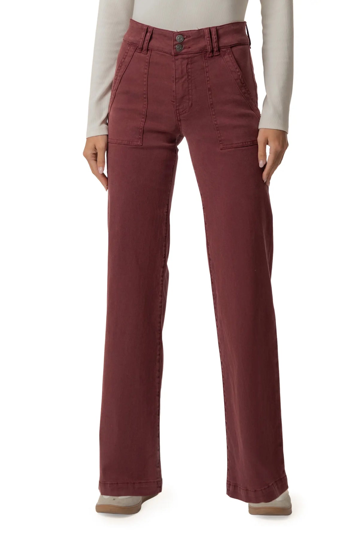 Kut From The Kloth Jodi High Rise Straight Leg Porkchop Pocket