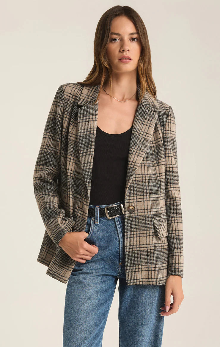 Kingston Relaxed Plaid Blazer