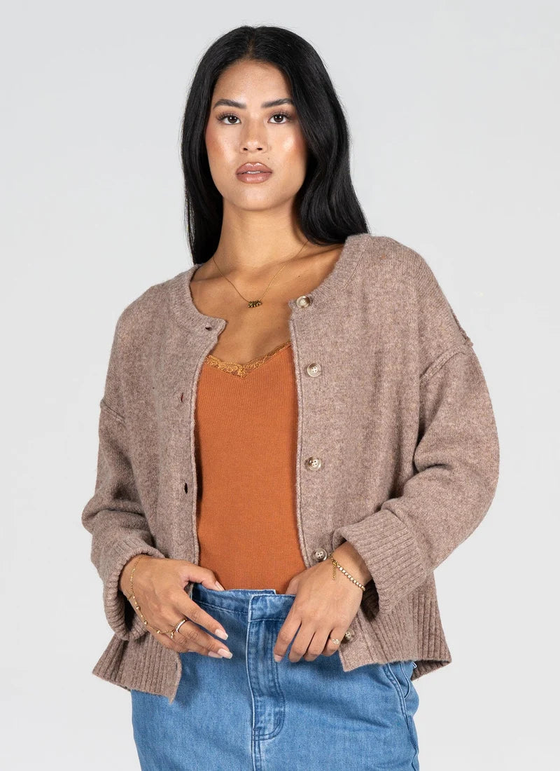 C'est Moi Knit Crop Cardigan