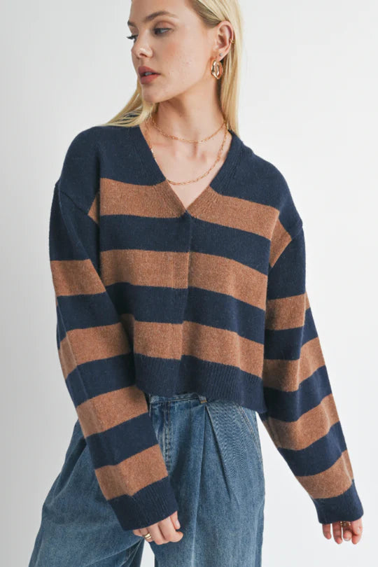 Liana Bold Stripe Cardigan