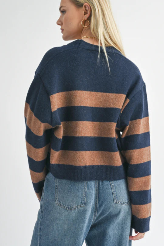 Liana Bold Stripe Cardigan