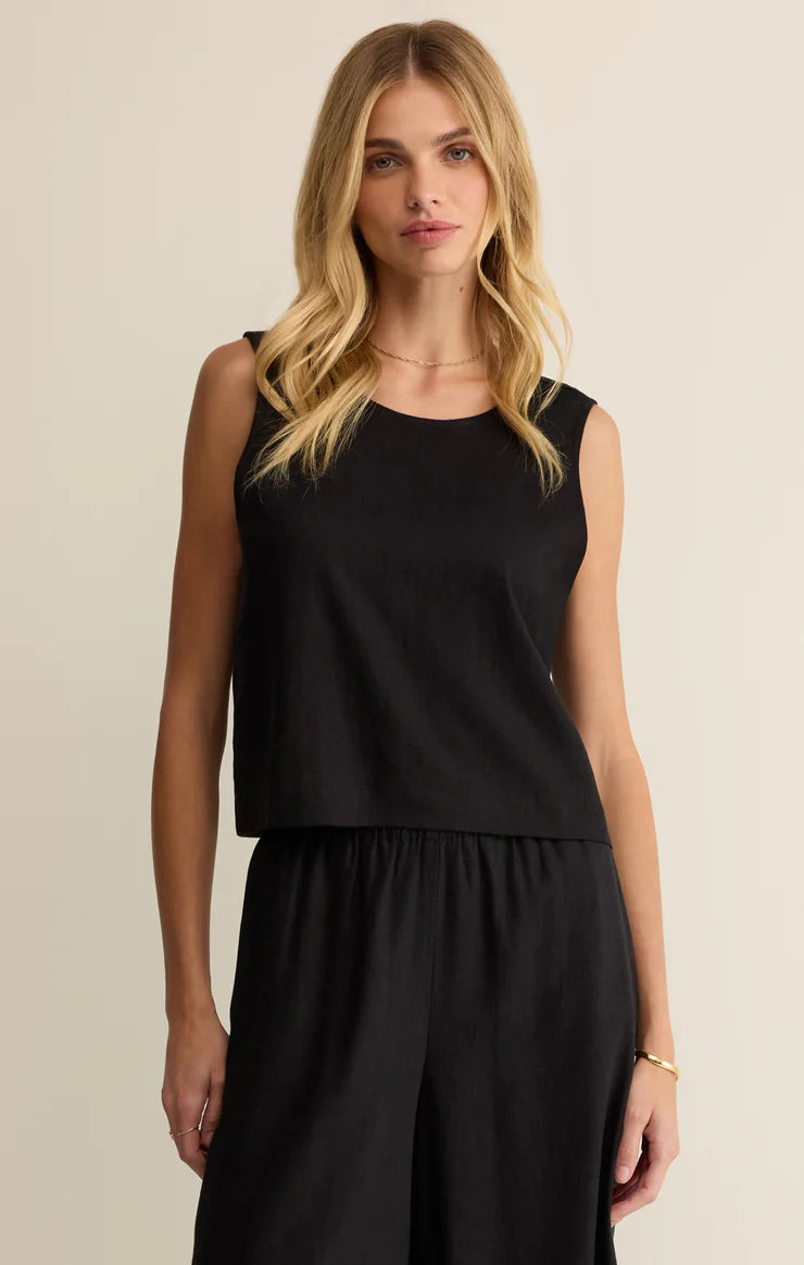 Sloane Linen Cropped Tank by Z Supply
