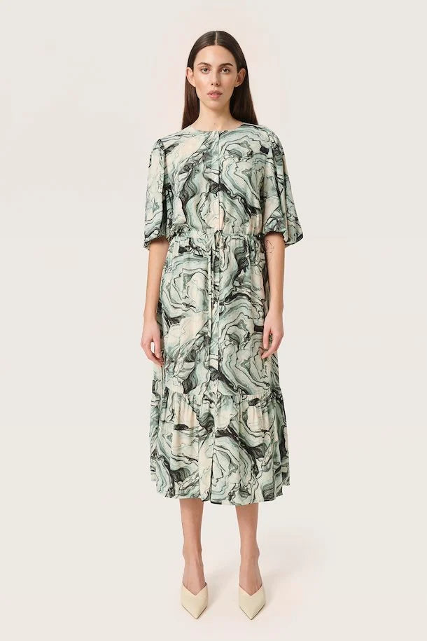 Loden Green Marble Livinna Dress