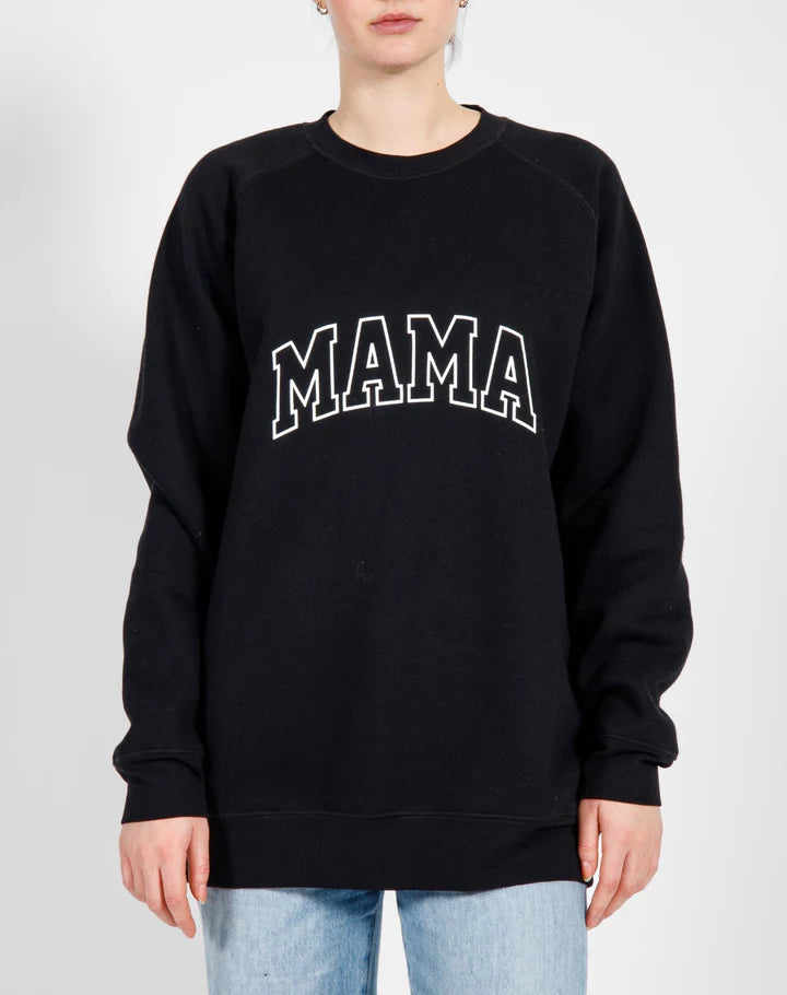 MAMA Big Sister Crew Sweatshirt