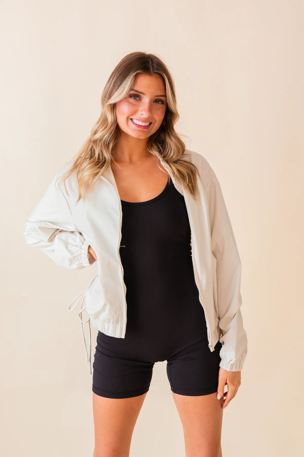 Marisa Zip Up Windbreaker by Sadie and Sage