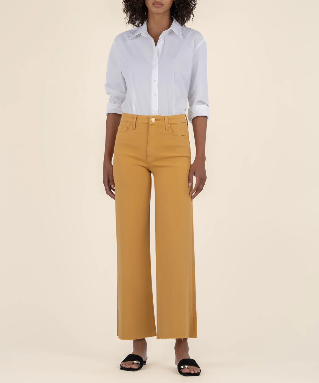 Kut From The Kloth Wide Leg Raw Hem