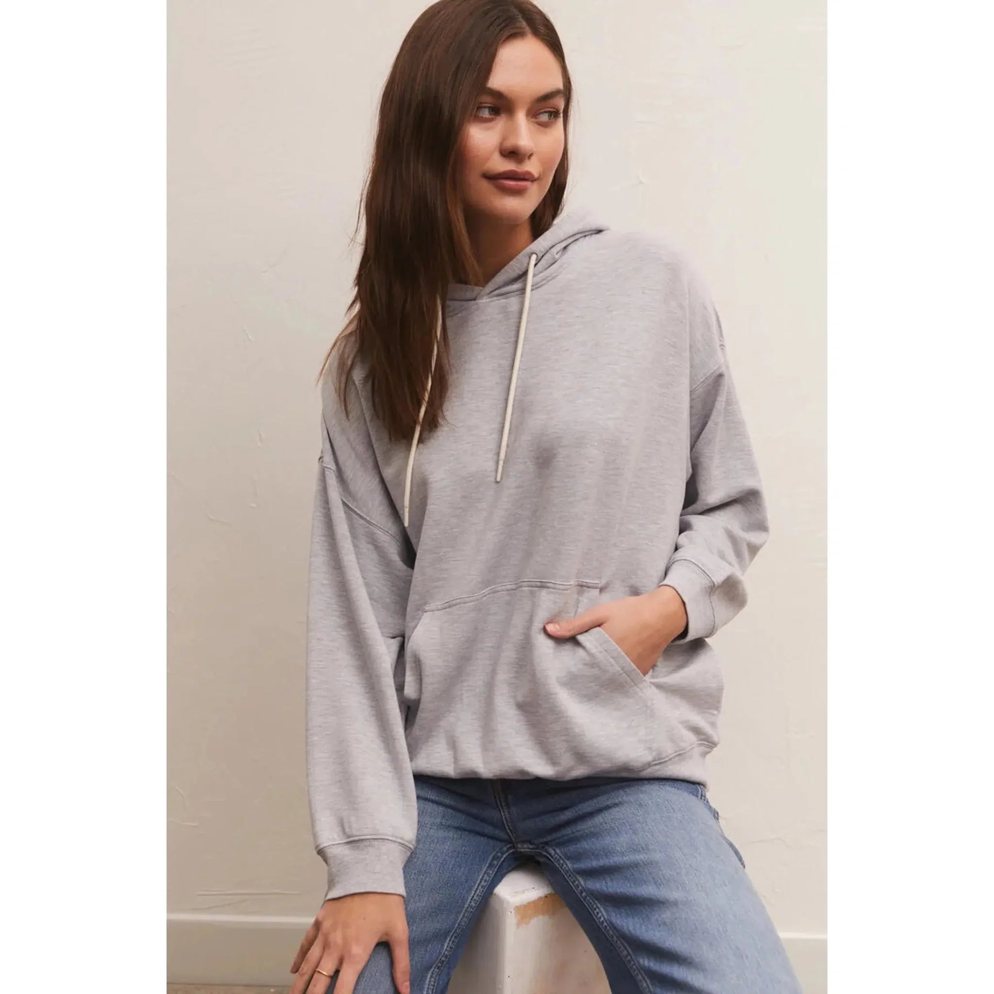 Oversized Modal Fleece Hoodie