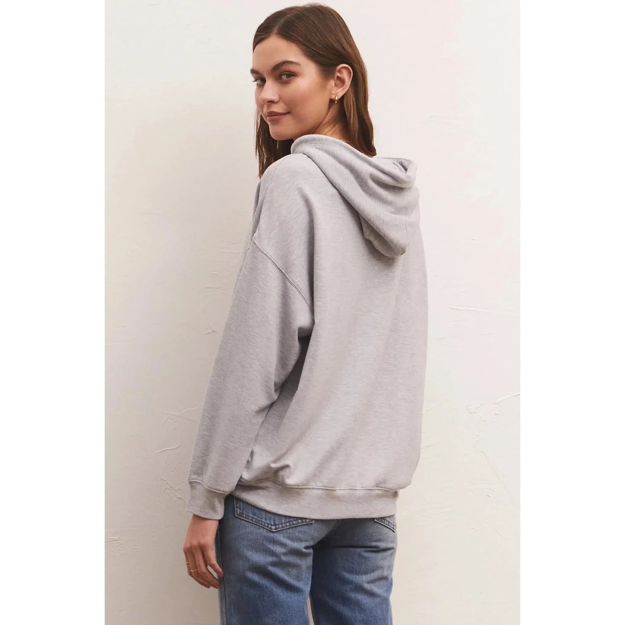 Oversized Modal Fleece Hoodie