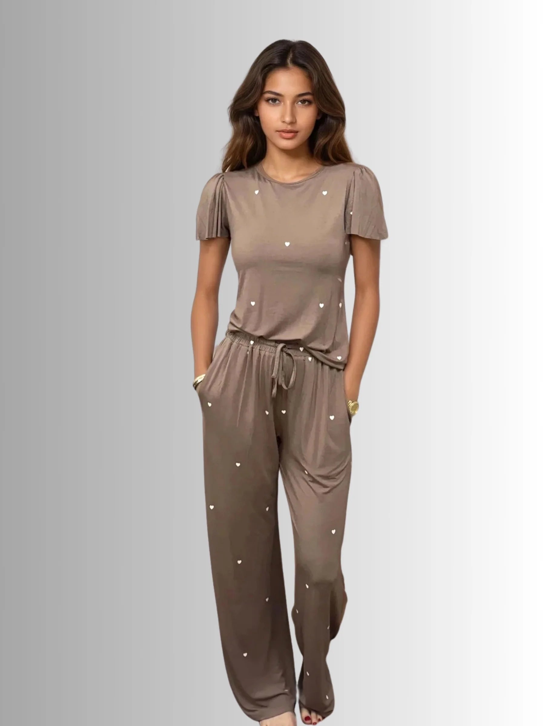 Heartfull Silky Pyjamas by PRIV