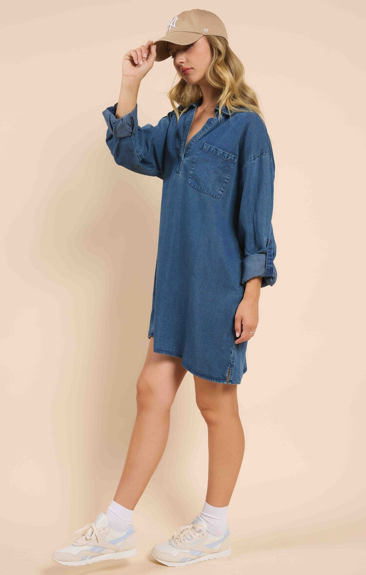 It's Pouring Denim Dress