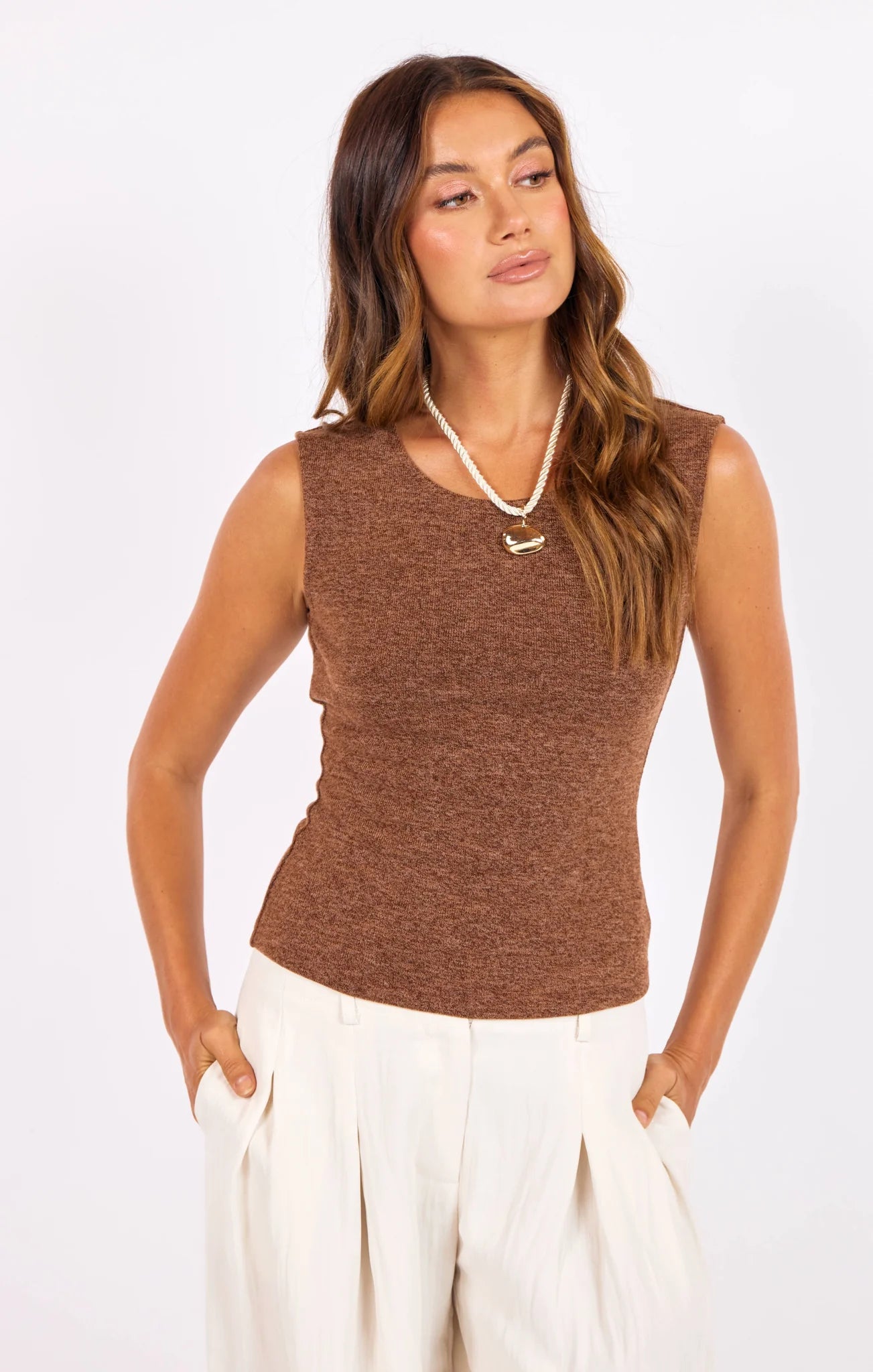 Sidewalk Mock Neck Tank