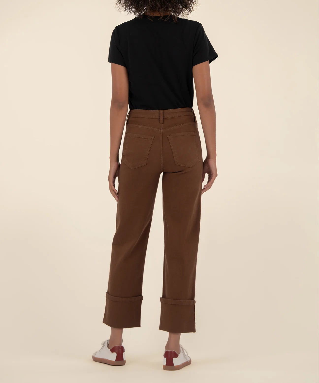 Kut From The Kloth Sienna High Rise Straight Leg Roll Up