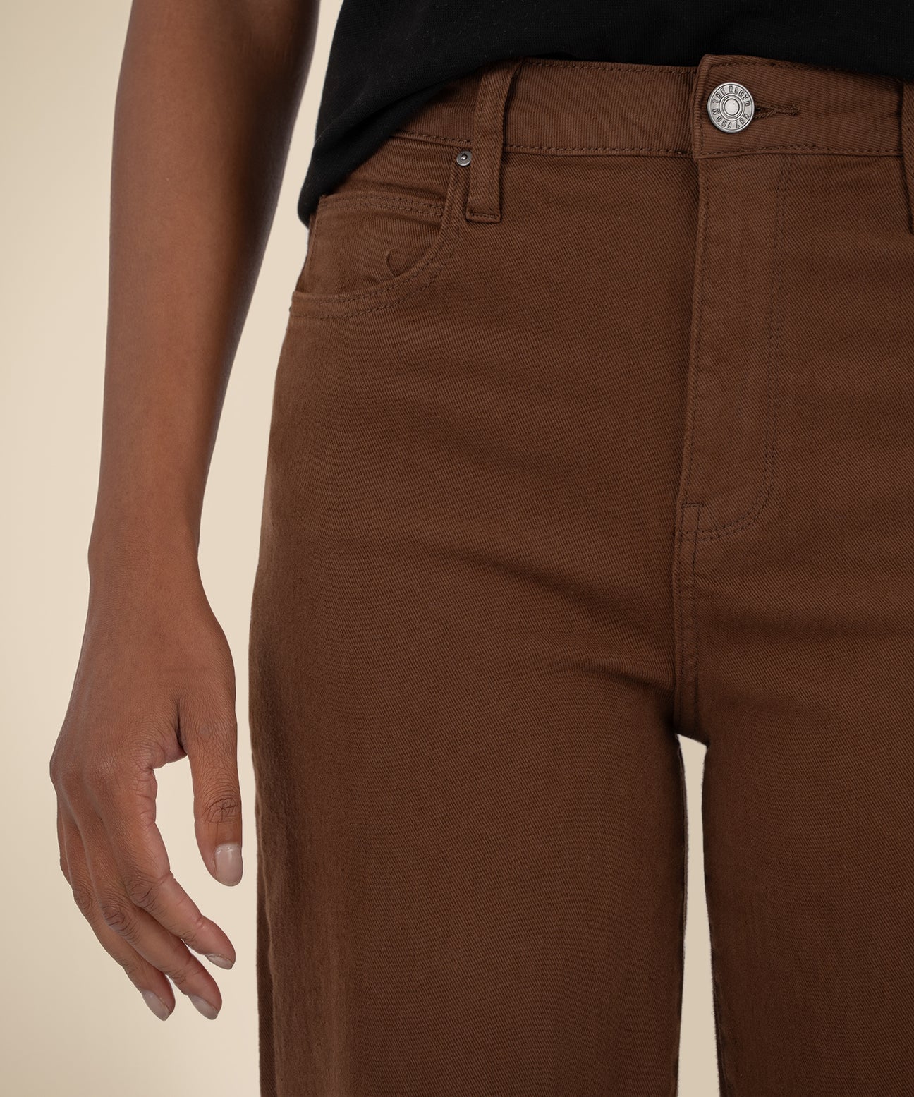 Kut From The Kloth Sienna High Rise Straight Leg Roll Up