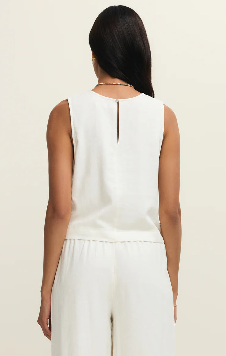 Sloane Linen Cropped Tank by Z Supply
