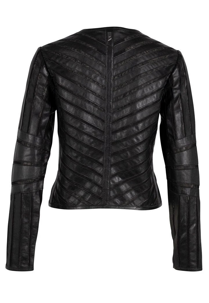 Tila Leather Jacket by Mauritius