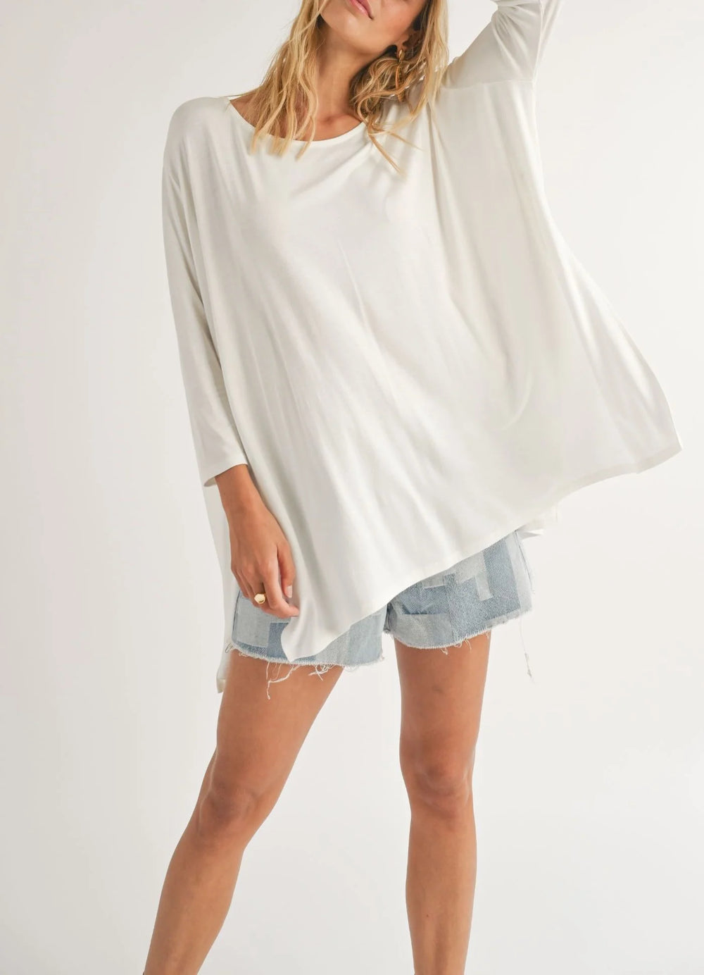 Vacay 3/4 Sleeve Top by Sadie and Sage