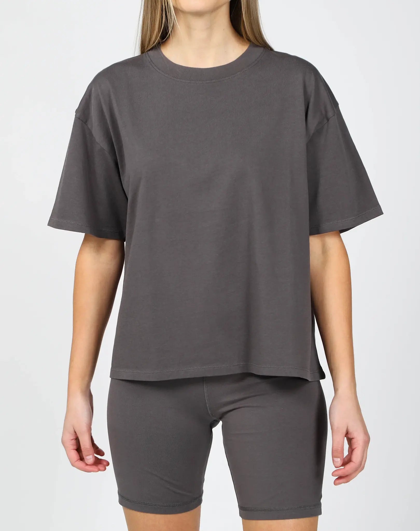 The Boxy Crew Neck Tee by Brunette the Label