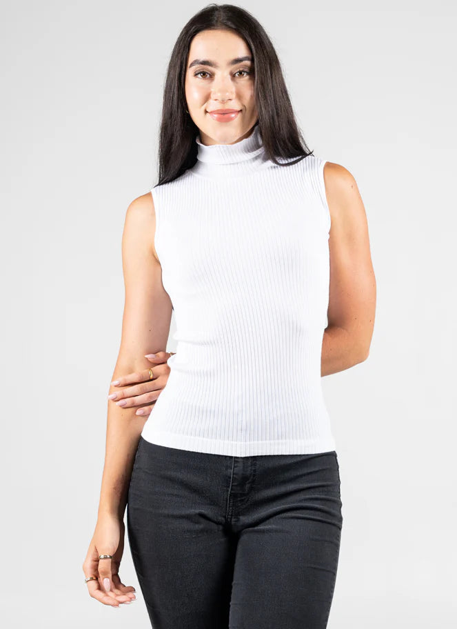 Seamless Rib Sleeveless Top by C'est Moi