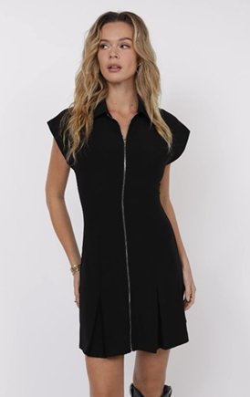 Most Wanted Zip Front Dress