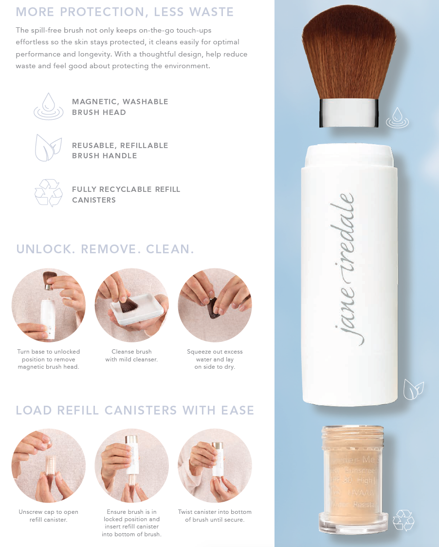 Jane Iredale Powder Me SPF Refillable Brush