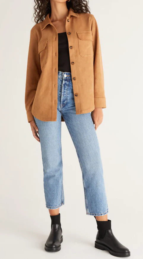 Evelyn Faux Suede Shacket