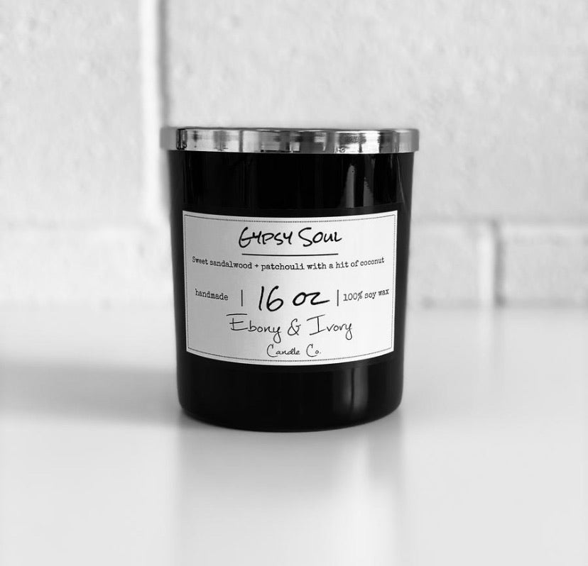 Ebony and Ivory Candles