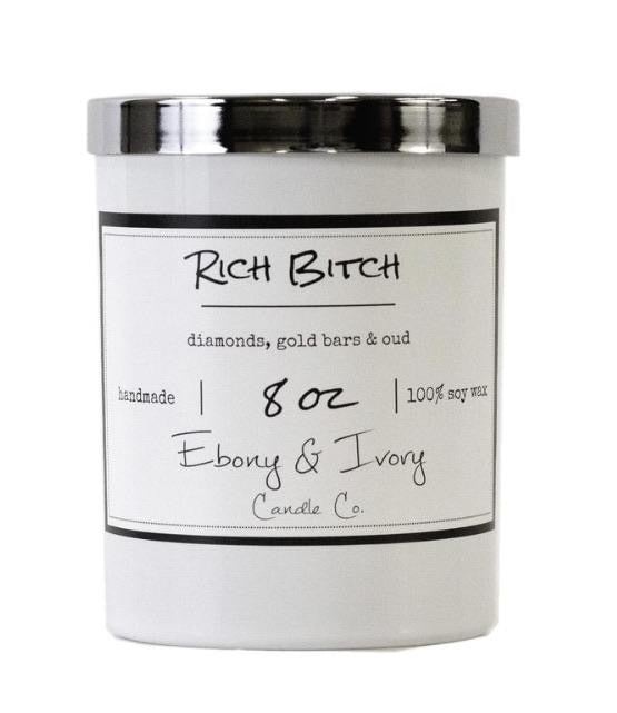 Ebony and Ivory Candles