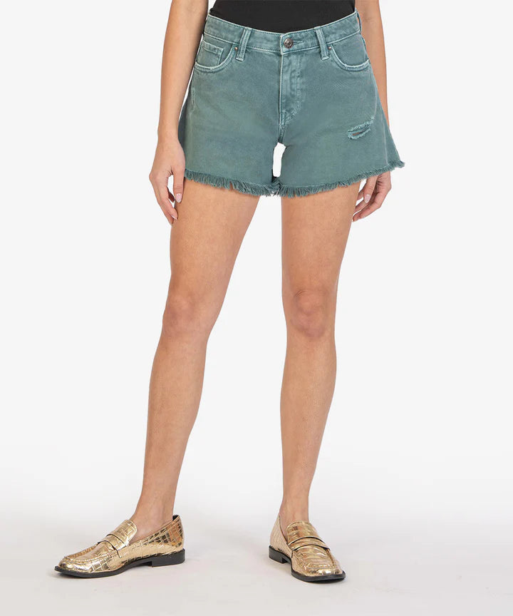 Jane High Rise Short with Fray Hem